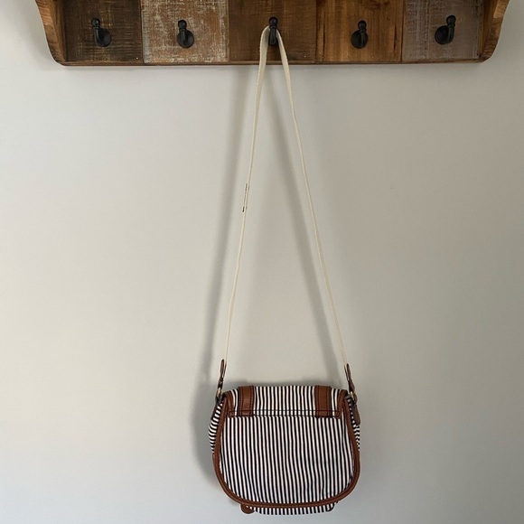 H&M Navy and White Striped Mini Bag - Picture 6 of 10